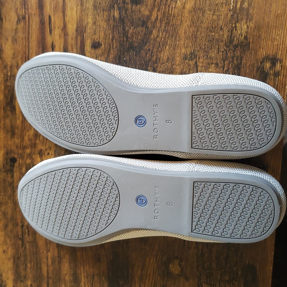 Rothy's Flax Birds-eye Rounded Toe Flats - Picture 7 of 14